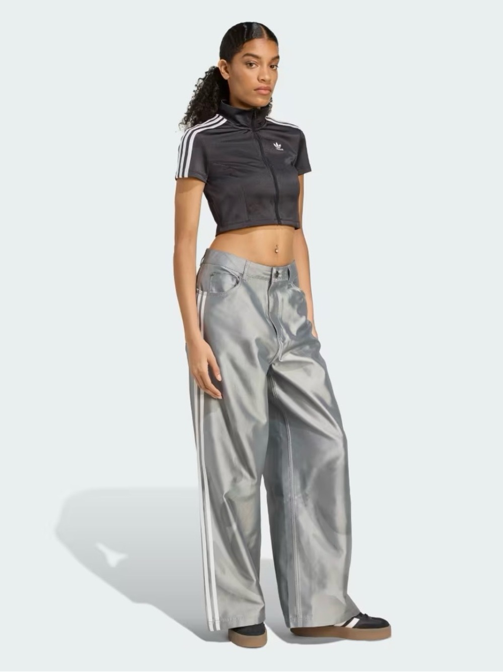NWT Adidas adilenium season 4 teamgeist baggy shine denim pants sz 25